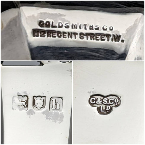 1903 British Antique Sterling Silver Vase 81g Goldsmiths & Silversmiths